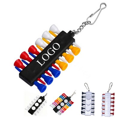 Golf Tee Set Keychain