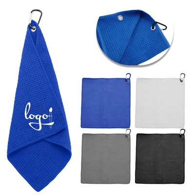 12" Waffle Golf Towel