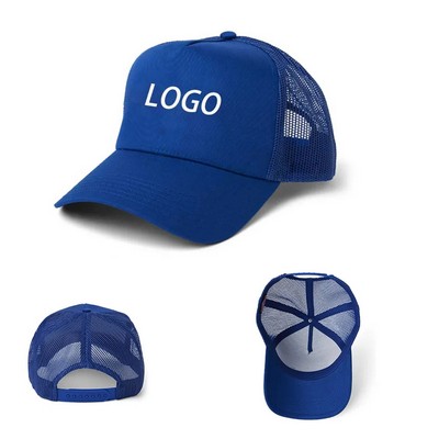 Embroidery 5 Panel Mesh Trucker Hat