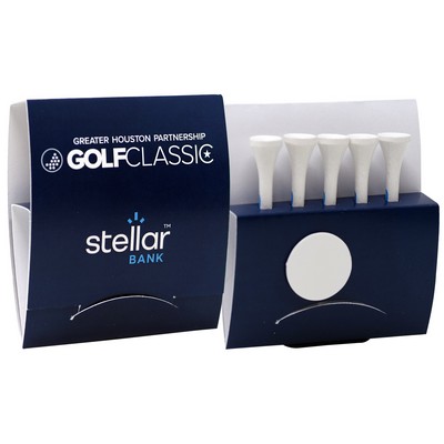 Matchbook Golf Tee Holder with Golf Ball Marker