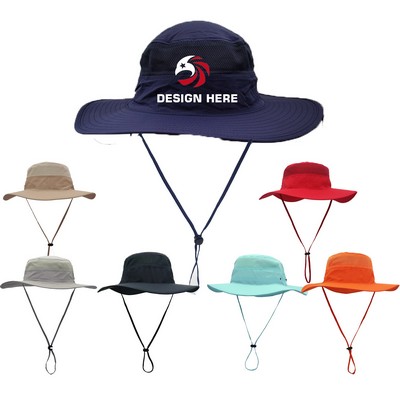 Outdoor Wide Brim UV Protection Bucket Hat