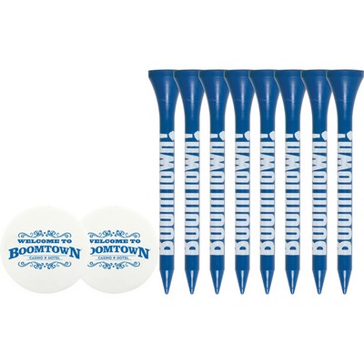 8 Wood Golf Tees and Ball Markers