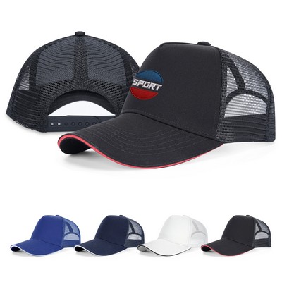 5-Panel Trucker Cap With Sandwich Visor