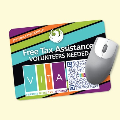 Peel&Place® 6"x8"x.015" Ultra Thin, Hard Surface Mouse Pad