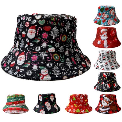 Christmas Outdoor New Year Bucket Hat