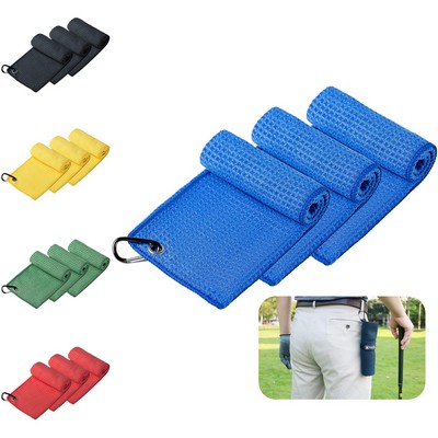 Golf Towel w/Waffle Pattern