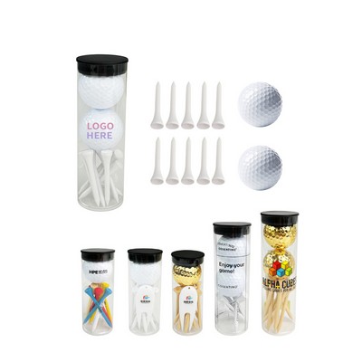 Personalized Golf Ball and Tee Combo