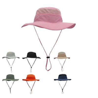 Unisex Mesh Breathable Sun Bucket Hat
