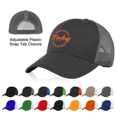 6 Panel Low Profile Trucker Cap