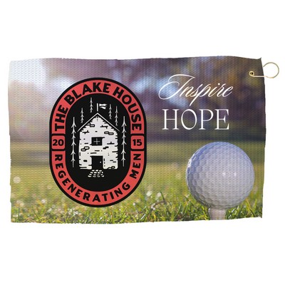 24" x 15" Full Bleed Microfiber Waffle Towel