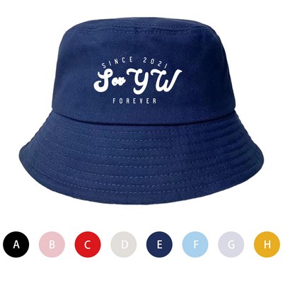 Cotton Fisherman Bucket Sun Hat
