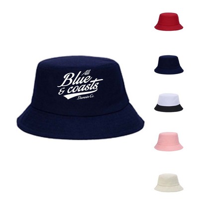 Unisex Cotton Sun Protection Bucket Hat