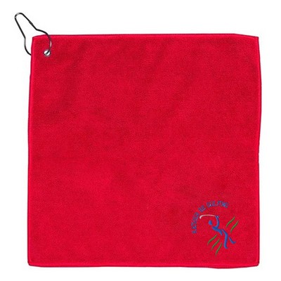 WaffleStitch 400 GSM Embroidered Golf Towel